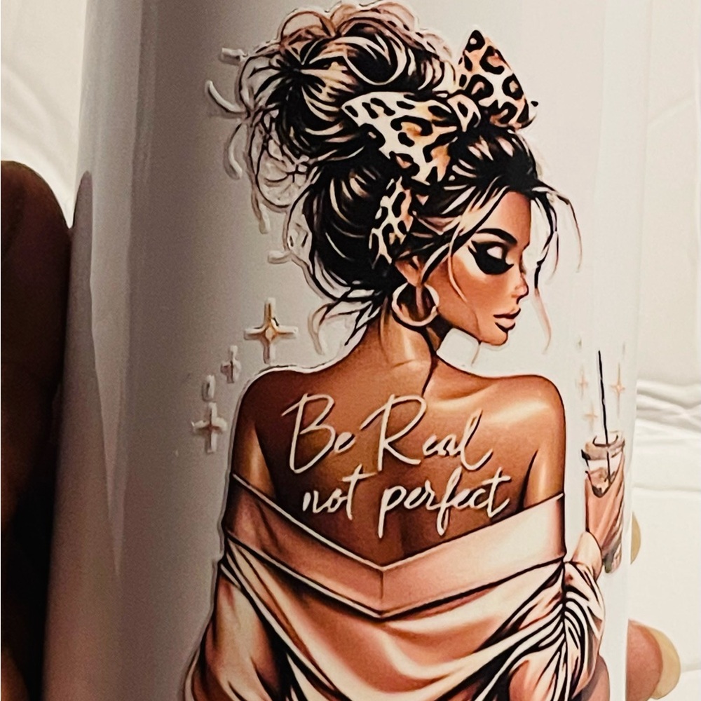 Stylish Tumbler with Inspirational Quote
